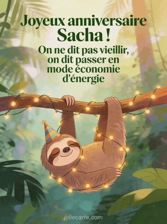 Joyeux anniversaire Sacha - Sacha humour