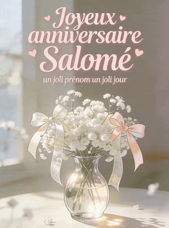 Joyeux anniversaire Salomé - Joyeux anniversaire salome fleurs
