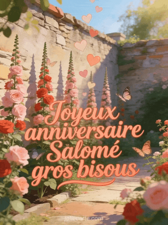 Joyeux anniversaire Salomé - Joyeux anniversaire salome gros bisous