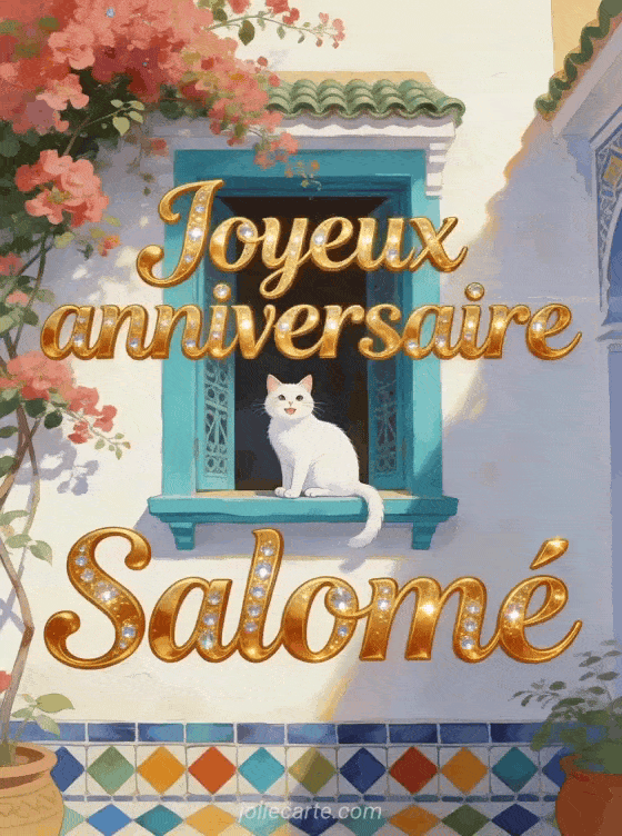 Joyeux anniversaire Salomé - Carte joyeux anniversaire salome
