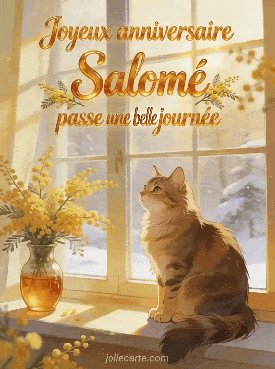 Joyeux anniversaire Salomé - Joyeux anniversaire salome gif anime