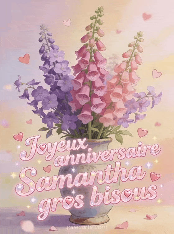 Joyeux anniversaire Samantha - Joyeux anniversaire samantha gros bisous