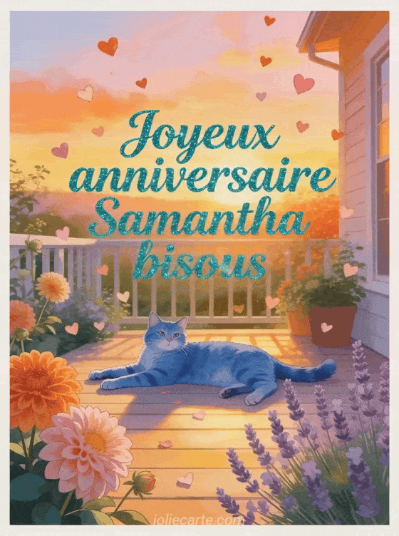 Joyeux anniversaire Samantha - Joyeux anniversaire samantha bisous