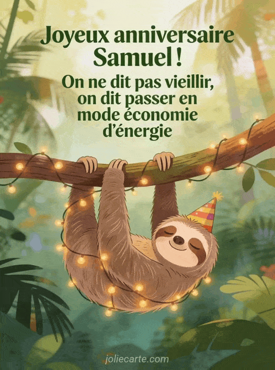 Joyeux anniversaire Samuel - Samuel humour