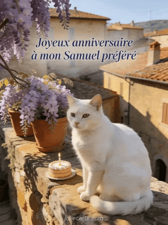 Joyeux anniversaire Samuel - Joyeux anniversaire samuel chat