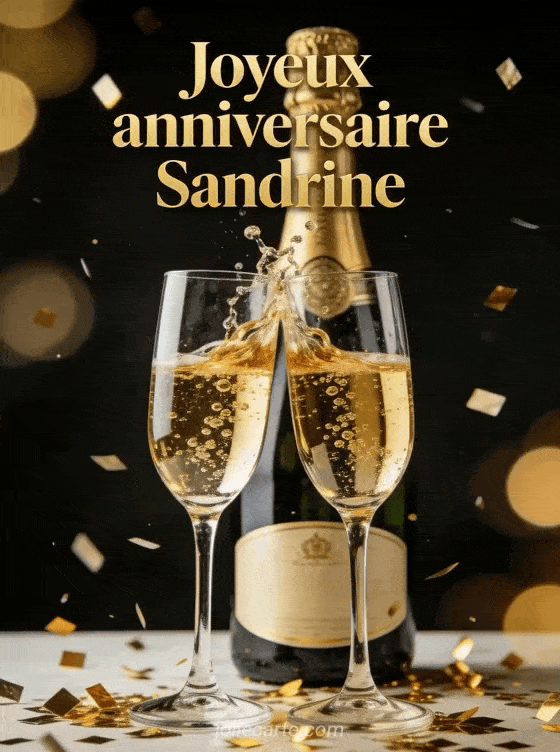Joyeux anniversaire Sandrine - Joyeux anniversaire sandrine champagne