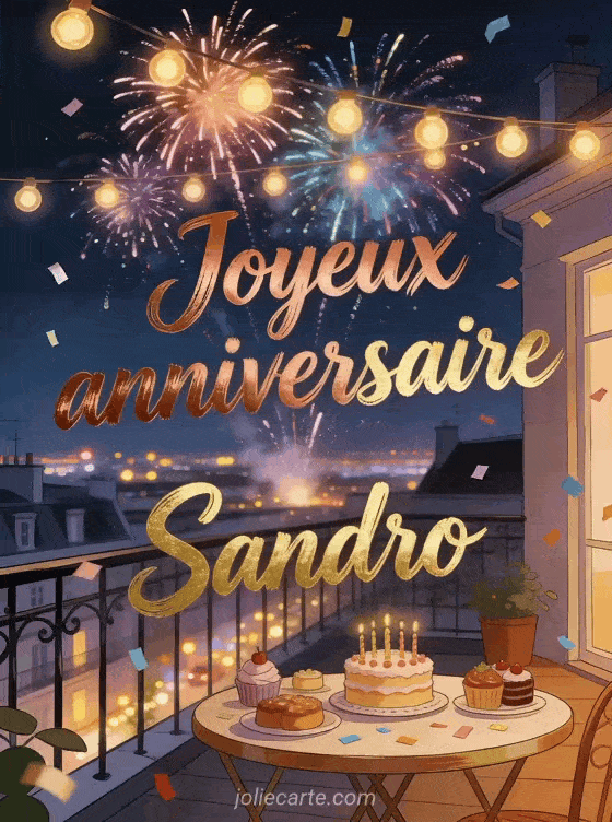 Joyeux anniversaire Sandro - Joyeux anniversaire sandro gif anime