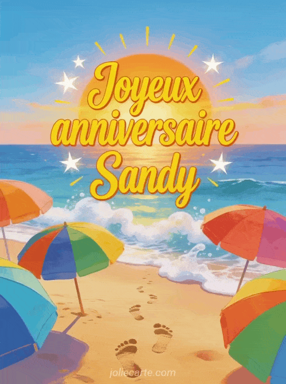 Joyeux anniversaire Sandy - Joyeux anniversaire sandy gif anime