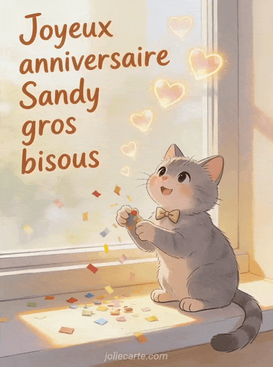 Joyeux anniversaire Sandy - Joyeux anniversaire sandy gros bisous