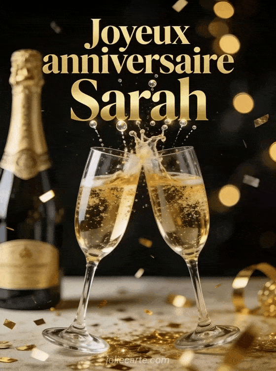 Joyeux anniversaire Sarah - Joyeux anniversaire sarah champagne
