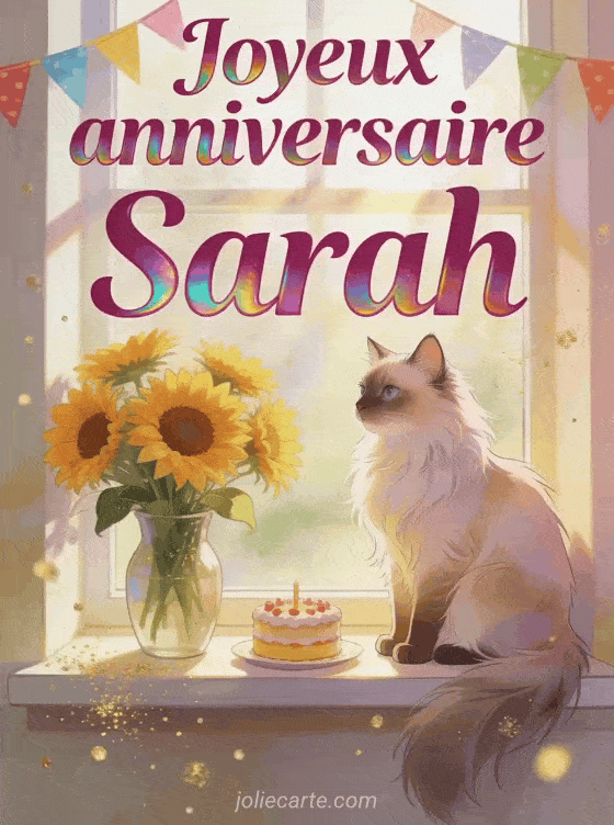 Joyeux anniversaire Sarah - Joyeux anniversaire sarah gif