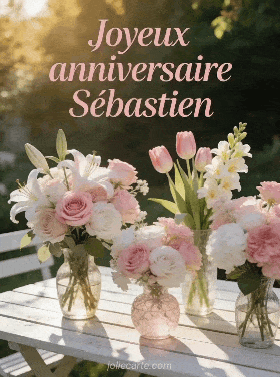 Joyeux anniversaire Sébastien - Joyeux anniversaire sebastien fleurs