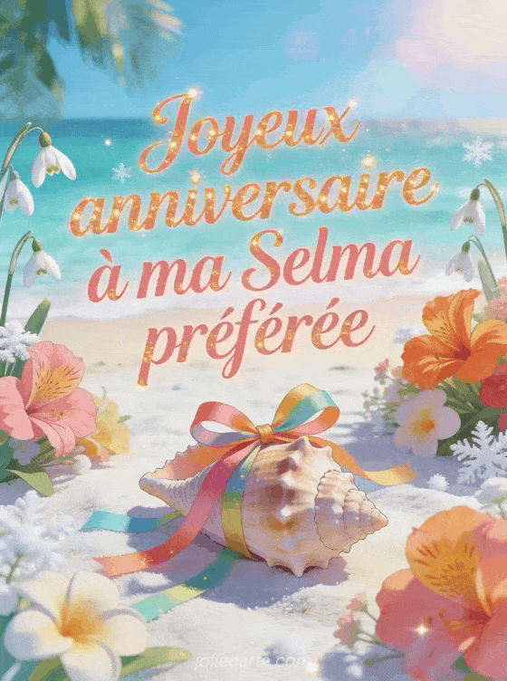 Joyeux anniversaire Selma - Carte joyeux anniversaire selma gratuite
