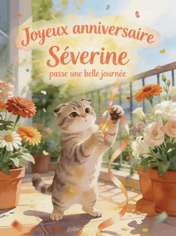 Joyeux anniversaire Séverine - Joyeux anniversaire severine gif anime