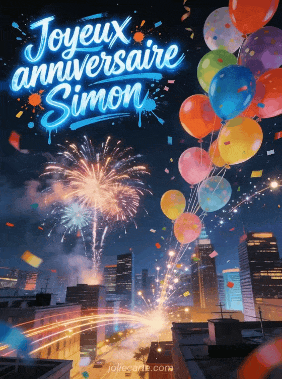 Joyeux anniversaire Simon - Joyeux anniversaire simon gif anime