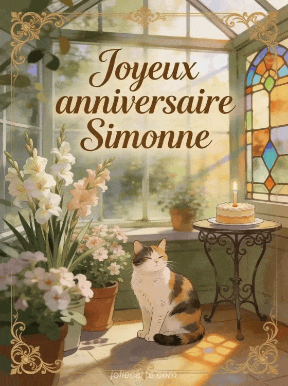 Joyeux anniversaire Simonne - Joyeux anniversaire simonne chat