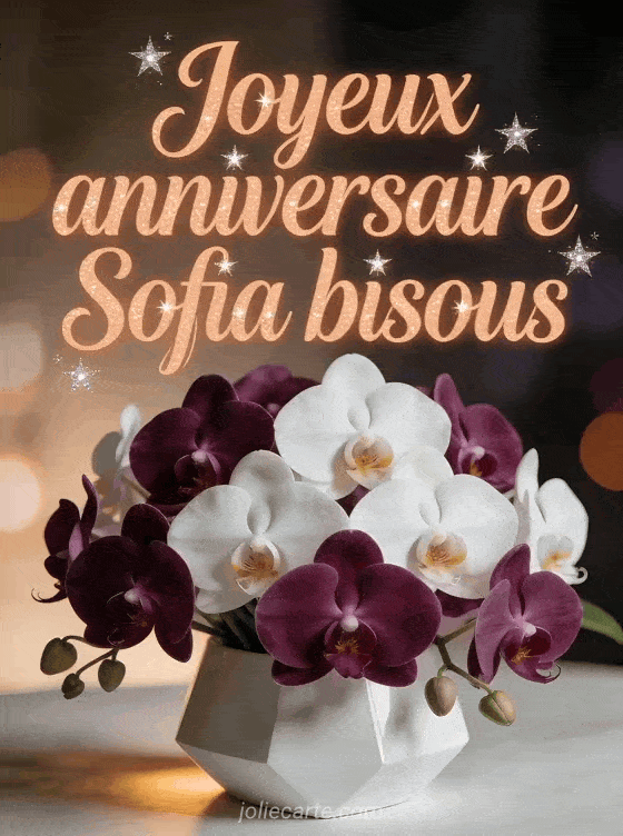 Joyeux anniversaire Sofia - Joyeux anniversaire sofia bisous