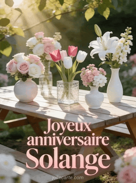 Joyeux anniversaire Solange - Joyeux anniversaire solange fleurs