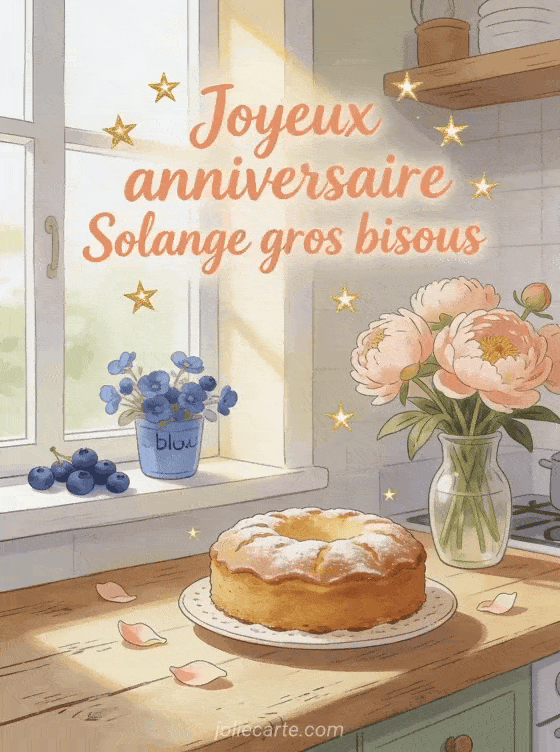 Joyeux anniversaire Solange - Joyeux anniversaire solange gros bisous