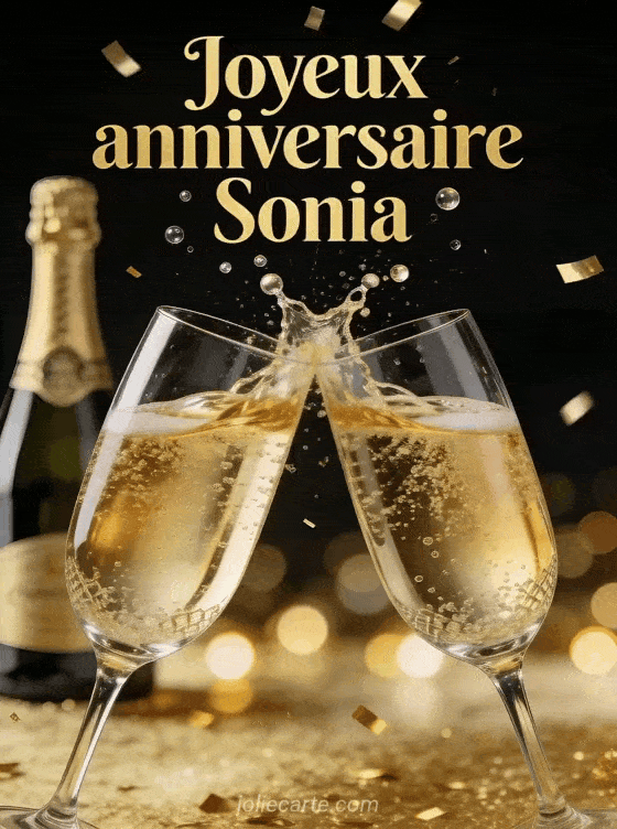 Joyeux anniversaire Sonia - Sonia champagne
