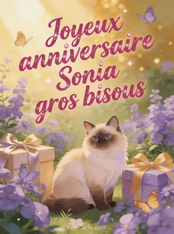 Joyeux anniversaire Sonia - Joyeux anniversaire sonia gros bisous