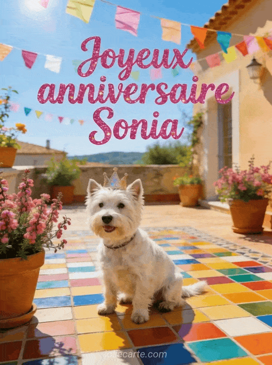Joyeux anniversaire Sonia - Joyeux anniversaire sonia chien
