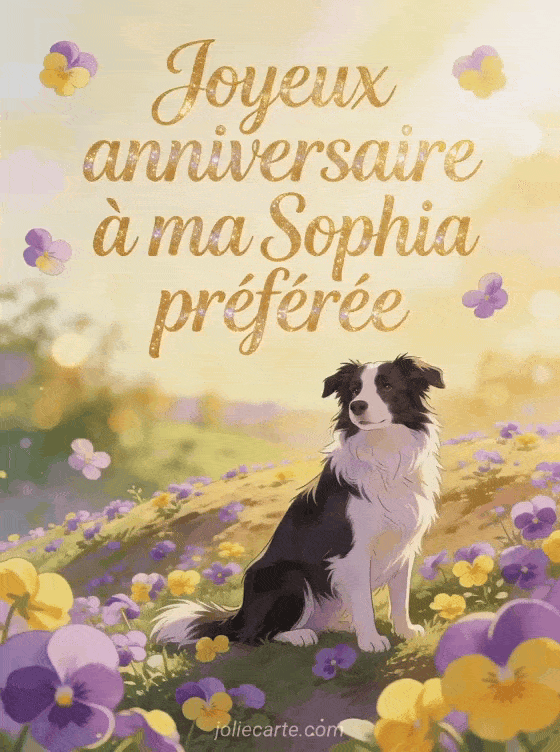 Joyeux anniversaire Sophia - Joyeux anniversaire sophia gif anime