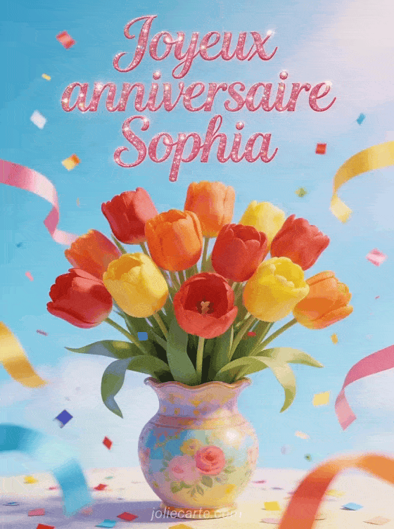 Joyeux anniversaire Sophia - Joyeux anniversaire sophia fleurs