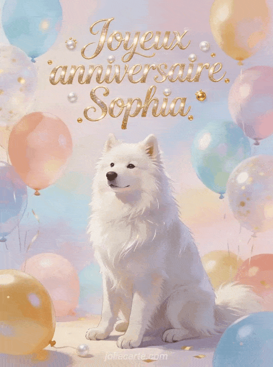 Joyeux anniversaire Sophia - Carte joyeux anniversaire sophia