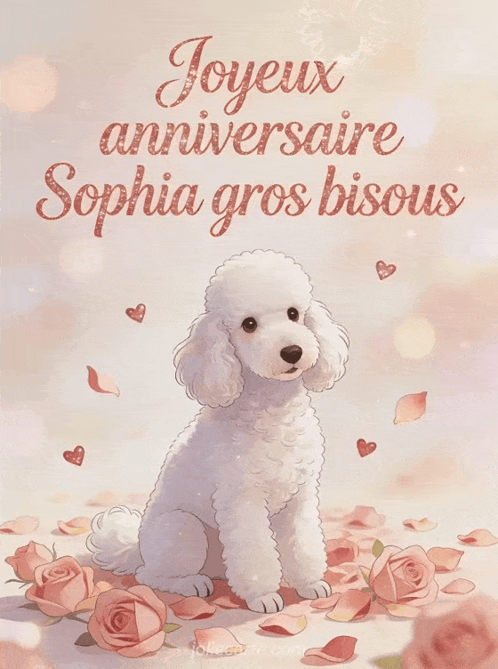 Joyeux anniversaire Sophia - Joyeux anniversaire sophia gros bisous