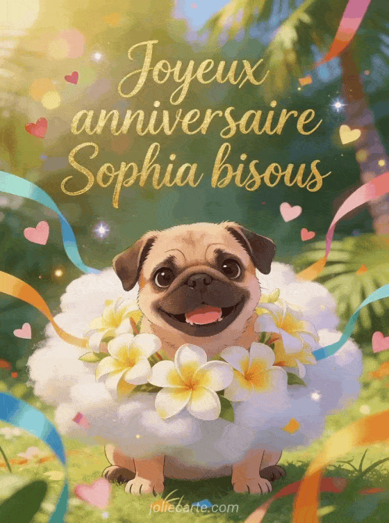 Joyeux anniversaire Sophia - Joyeux anniversaire sophia bisous