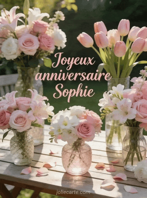 Joyeux anniversaire Sophie - Joyeux anniversaire sophie fleurs