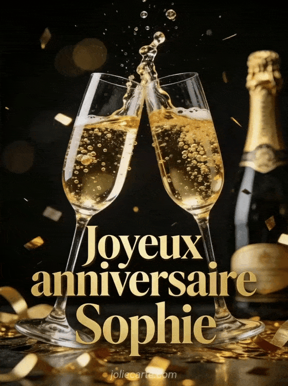 Joyeux anniversaire Sophie - Joyeux anniversaire sophie champagne