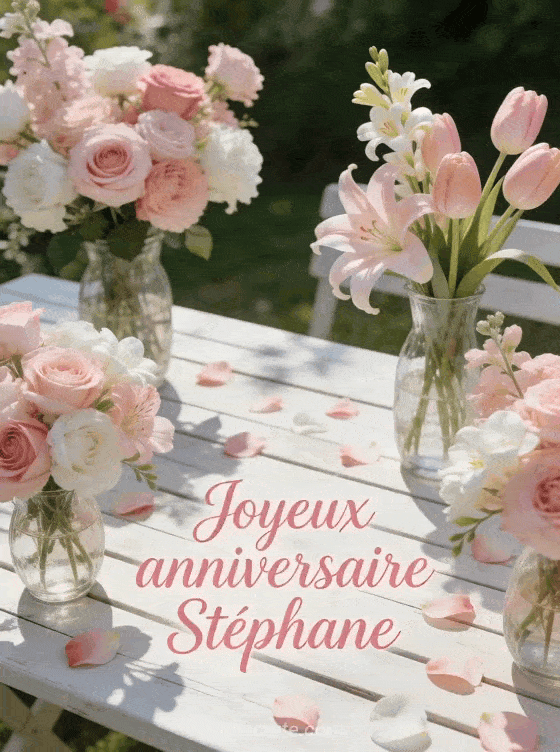 Joyeux anniversaire Stephane - Stephane fleurs
