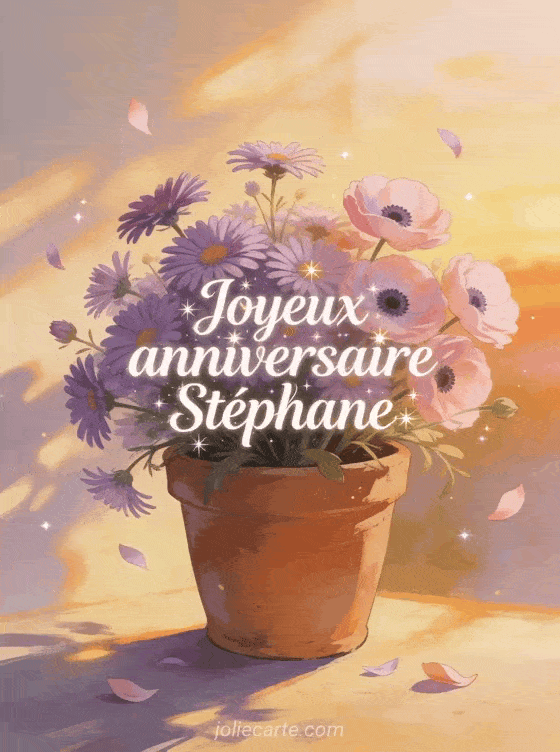 Joyeux anniversaire Stéphane - Joyeux anniversaire stephane fleurs
