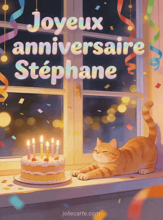 Joyeux anniversaire Stéphane - Joyeux anniversaire stephane gif