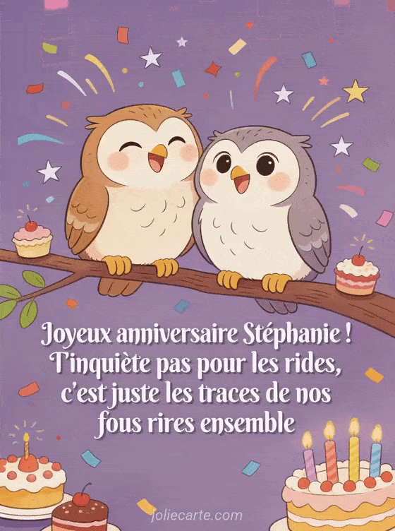 Joyeux anniversaire Stephanie - Stephanie rigolo