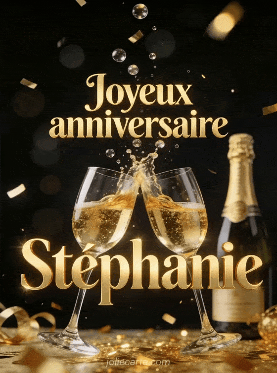 Joyeux anniversaire Stéphanie - Joyeux anniversaire stephanie champagne