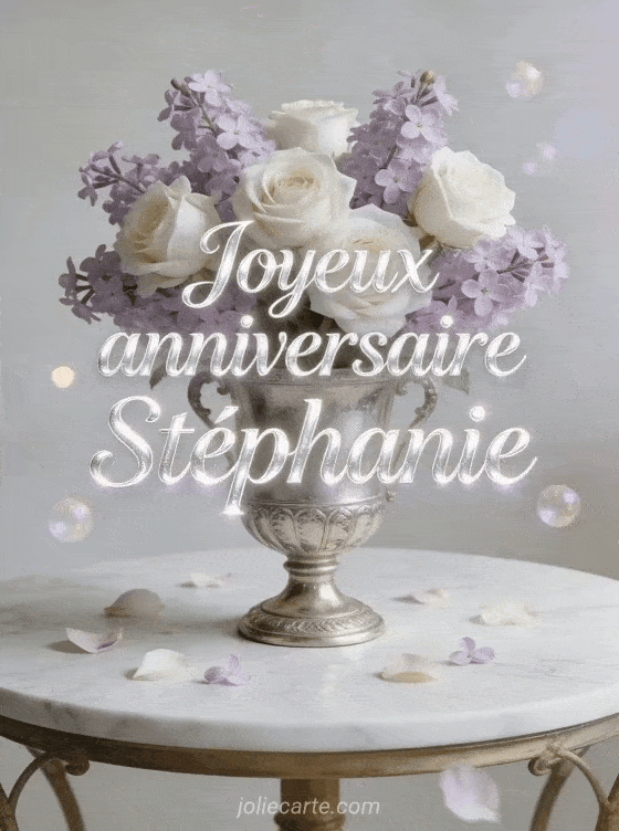 Joyeux anniversaire Stéphanie - Joyeux anniversaire stephanie fleurs