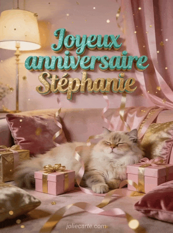 Joyeux anniversaire Stéphanie - Joyeux anniversaire stephanie gif