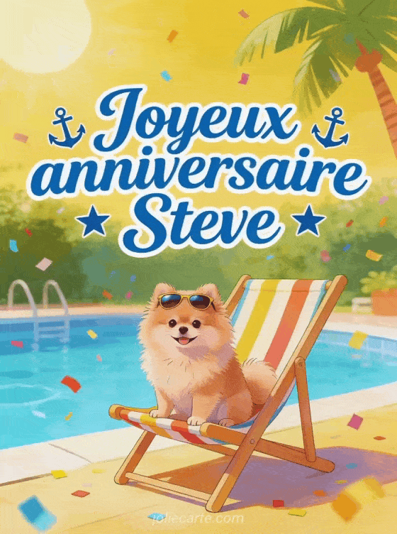 Joyeux anniversaire Steve - Joyeux anniversaire steve gif anime