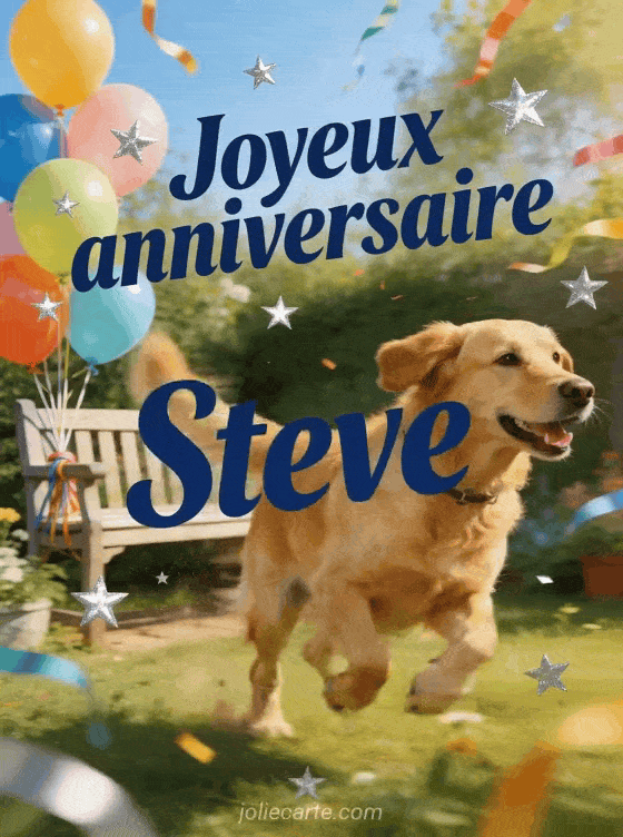 Joyeux anniversaire Steve - Carte joyeux anniversaire steve