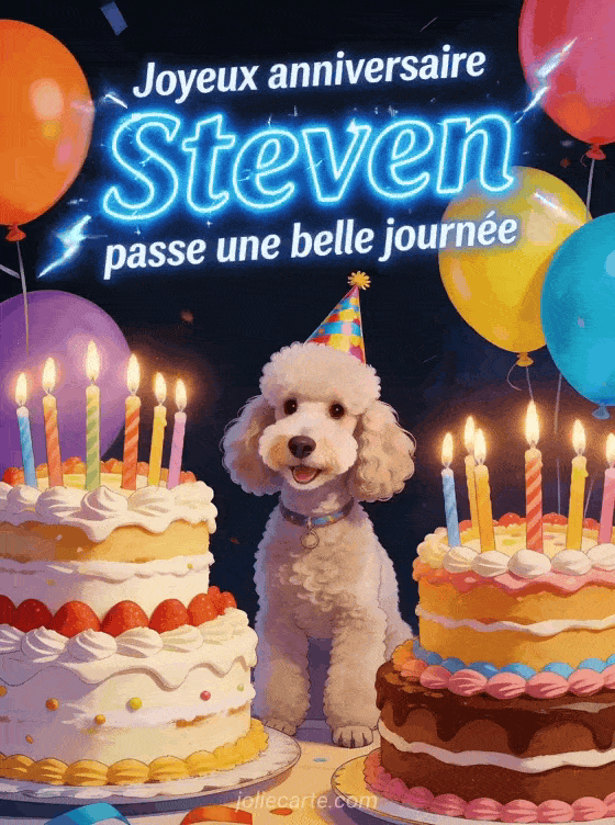 Joyeux anniversaire Steven - Carte joyeux anniversaire steven