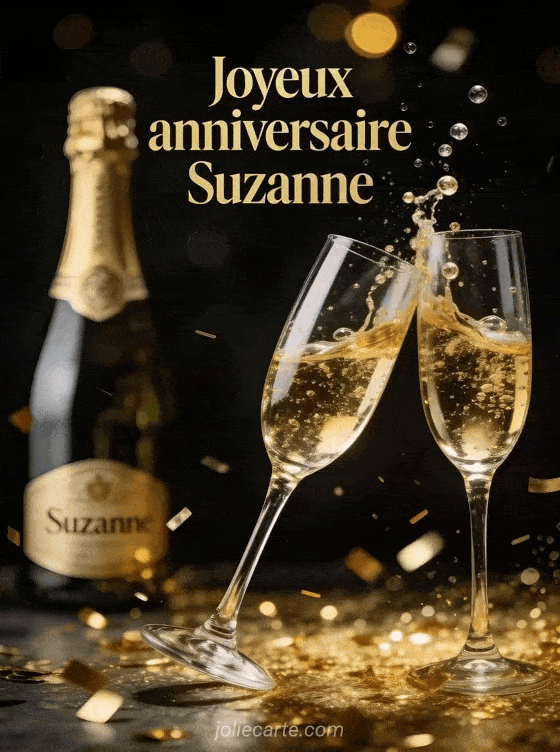 Joyeux anniversaire Suzanne - Joyeux anniversaire suzanne champagne