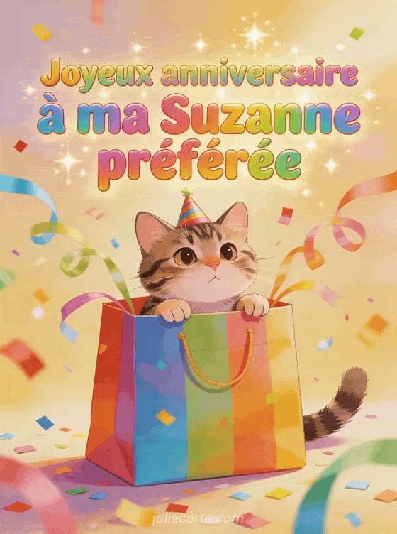 Joyeux anniversaire Suzanne - Joyeux anniversaire suzanne gif