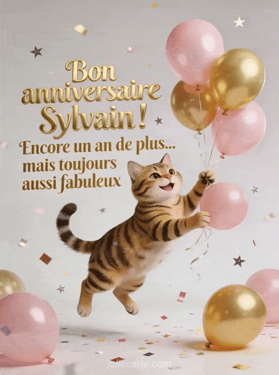 Joyeux anniversaire Sylvain - Bon anniversaire sylvain