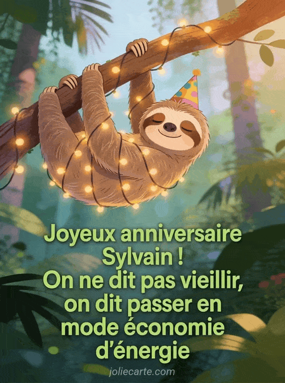 Joyeux anniversaire Sylvain - Sylvain humour