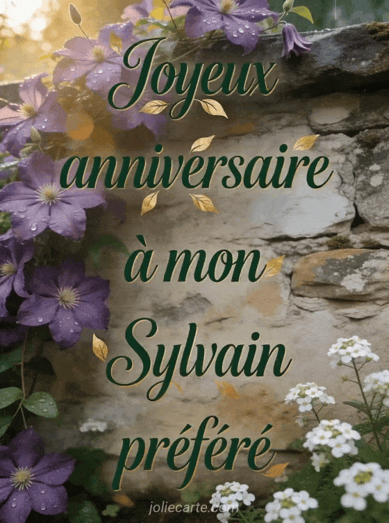 Joyeux anniversaire Sylvain - Joyeux anniversaire sylvain fleurs