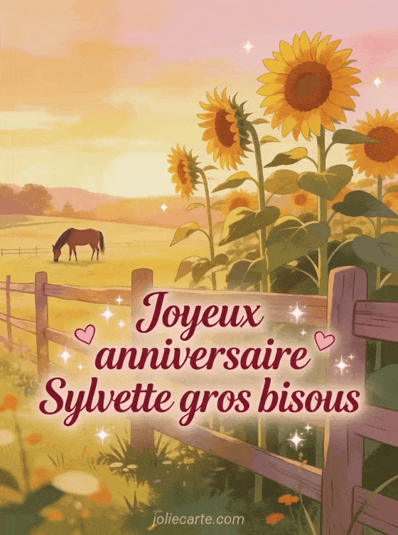 Joyeux anniversaire Sylvette - Joyeux anniversaire sylvette gros bisous
