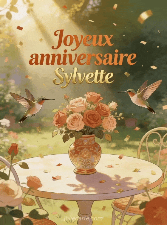 Joyeux anniversaire Sylvette - Joyeux anniversaire sylvette gif